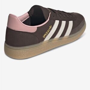 adidas Spezial Suede Sneaker in Chocolate Brown & Pink